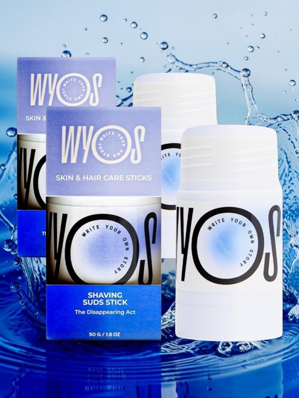 Set Of 2 The Disappearing Act Shaving Suds Stick by WYOS